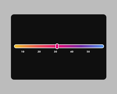 form 表单radio标签彩虹滑块样式